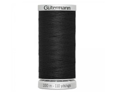 1 Garnrolle - Extra stark - Gütermann - 100m - Schwarz (000)