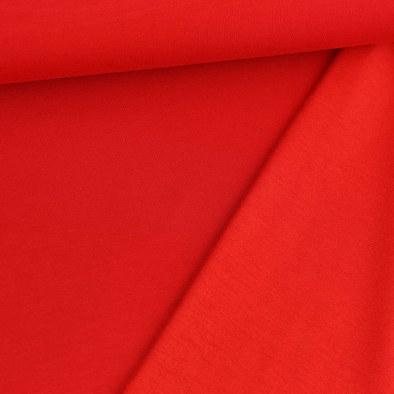 Modalsweat -  Uni - Rot - Sweat Kalle - French Terry 