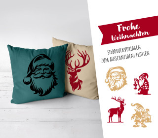 FREEBIE - Merry Christmas - Weihnachten - Siebdruck Vorlagen