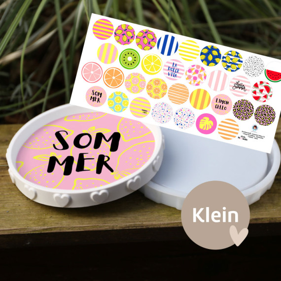 Outdoorstoff - Summer Vibes 2.0 - Inlays für Silikon - Dekoteller - Tablett - Klein - studio.mARTinchen - abby and amy