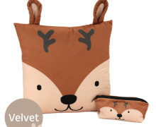 Kissenstoff - DIY-Tierkissen - Adorable Animals - Reh - Velvet - abby and amy