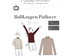 Schnittmuster - Rollkragen Pullover - Kinder - 74 - 164 - Fadenkäfer