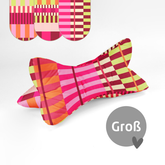 DIY-Nähset - Leseknochen - Groß - Bold Pattern Play - Velvet - abby and amy