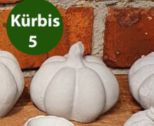 Silikon - Gießform - Kleiner Kürbis - Dekokürbis - Kürbis 5 - vielfältig nutzbar