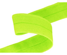 1m Schrägband - Saumband - Elastisch - NEON - 20mm - Neongelb
