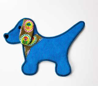 Stickdatei Hund Applikation 13 cm x 18 cm, embroidery