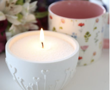 Silikon - Gießform - Dekoschale - 3D Herzblumen - Pflanzschale - Kerzenschale - z.B. für Kerzen-Sandgranulat  - vielfältig nutzbar