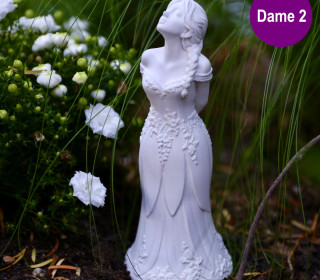 Silikon - Gießform - Schnupperfigur - für Blüten - Feine Gesellschaft - Dekofigur - Dame 2 - vielfältig nutzbar