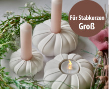 Silikon - Gießform - Kerzenhalter - für Stabkerzen - Spirale - große Wellen - Groß - vielfältig nutzbar