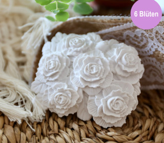 Silikon - Gießform - Blumengesteck - Bluembeet - 6 Blüten - vielfältig nutzbar
