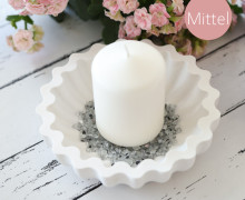 Silikon - Gießform - Schale - geriffelt - Wellenrand - Kaffeefilter Look - Mittel - vielfältig nutzbar