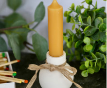 Silikon - Gießform - Clean Chic - Kugel - Kerzenhalter - mit Hals - für Stabkerzen - vielfältig nutzbar