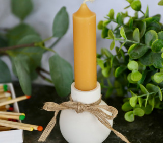 Silikon - Gießform - Clean Chic - Kugel - Kerzenhalter - mit Hals - für Stabkerzen - vielfältig nutzbar