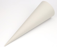 1 Papprohling - Schultütenrohling - Kegel - Tüte - 72cm - DIY - Weiß