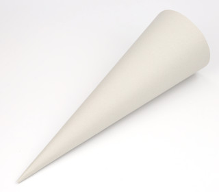 1 Papprohling - Schultütenrohling - Kegel - Tüte - 72cm - DIY - Weiß