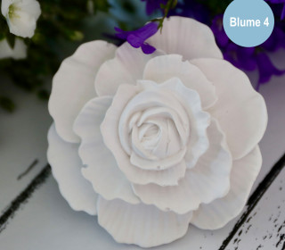 Silikon - Gießform - Blüte - Dekoblüte - größere geschwungene Blütenblätter - Blüte 4 - vielfältig nutzbar
