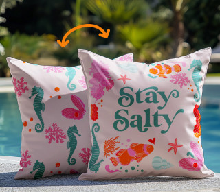 Genähtes Kissen inkl. Inlet - Ocean Child - Stay Salty - Mein Hanseherz