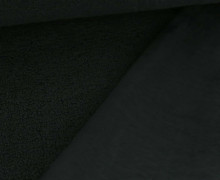 Fellimitat - Doubleface - Suedeabseite - Schwarz - Teddy