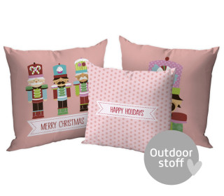 Kissenstoff - DIY - Kissen-Set - Nutcrackers - Happy Holidays - Outdoorstoff - abby and amy