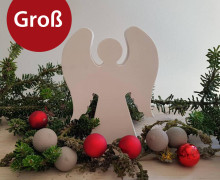 Silikon - Gießform - Engel mit großen Flügeln - Christkind - Groß - vielfältig nutzbar