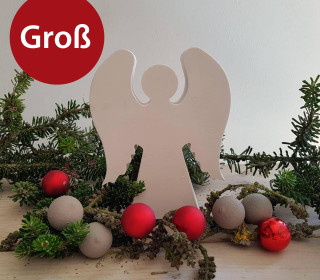 Silikon - Gießform - Engel mit großen Flügeln - Christkind - Groß - vielfältig nutzbar