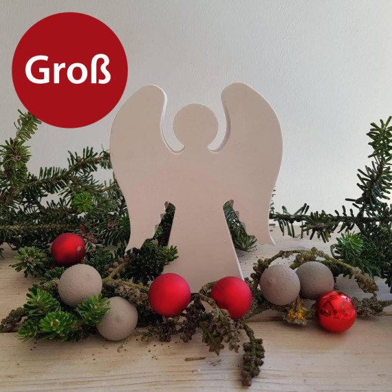 Silikon - Gießform - Engel mit großen Flügeln - Christkind - Groß - vielfältig nutzbar