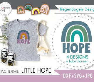 LITTLE HOPE - Regenbogen - Plotterdatei - Design von formenfroh - dxf + svg + jpg
