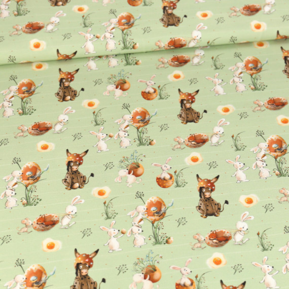 Jersey Ostern Paradiesgrün Bio-Qualität Eda&Mo abby and me