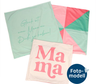 FOTOMODELL - Kissen-Set fertig genäht - Mama - Expertin für Alles - Velvet