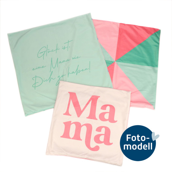 FOTOMODELL - Kissen-Set fertig genäht - Mama - Expertin für Alles - Velvet
