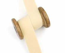 1 Meter Gummiband - Uni - 30mm - Beige