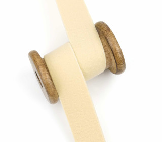 1 Meter Gummiband - Uni - 30mm - Beige