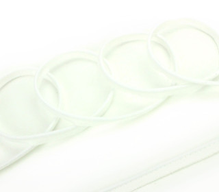 1 Meter elastisches Paspelband/Biesenband - Matt - Cremeweiß