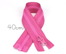 1x40cm Reißverschluss - Teilbar - Hochwertig - Opti - Pink (0786)