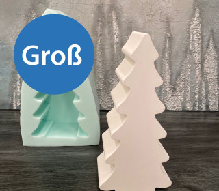 Silikon - Gießform - Tannenbaum - Tanne - Groß - vielfältig nutzbar