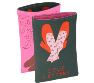 DIY-NÄHSET - Buchtasche - Let's Play A Game / Love Letters - Softshell - abby and amy