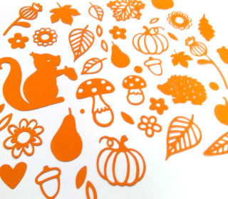 Herbstdeko Plotterdatei SVG DXF FCM