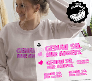 Onkel Bo's Bügelbilder - DIN A4 - Genau so nur anders - BIG