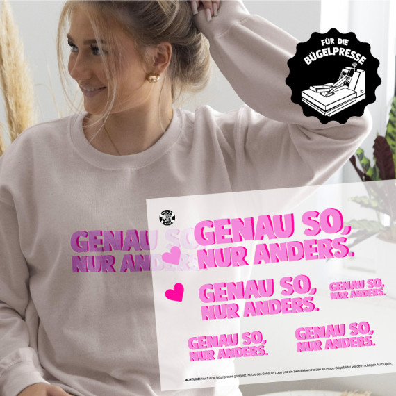 Onkel Bo's Bügelbilder - DIN A4 - Genau so nur anders - BIG