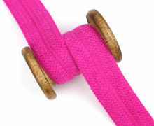 1 Meter Einfassband - Wolltresse - Falztresse - 30mm - Uni - Pink