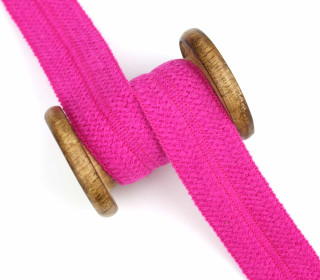 1 Meter Einfassband - Wolltresse - Falztresse - 30mm - Uni - Pink