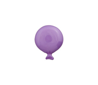 1 Polyesterknopf - Rund - 15mm - Öse - Kinder - Luftballon - Lila