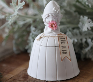 Silikon - Gießform - Weihnachtselfe im Kleid - kleine Dose - 2-teilig - Weihnachten - vielfältig nutzbar