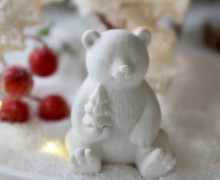 Silikon - Gießform - Mini mit Tannenbaum - Weihnachten - vielfältig nutzbar