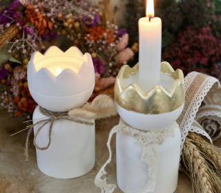 Silikon - Gießform - Teelichthalter - Stabkerzenhalter - König mit Krone - Weihnachten - vielfältig nutzbar