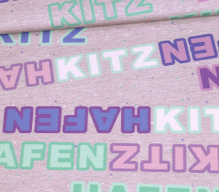 Jersey - HafenKitz - BlumenKitz - Kombistoff - Schrift - NIKIKO - abby and me
