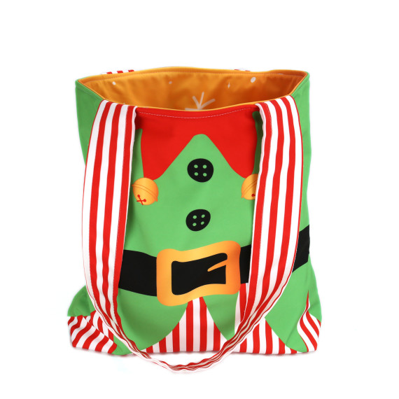 DIY-NÄHSET - Softshell Motivbeutel - Shopper - Weihnachtself - abby and amy