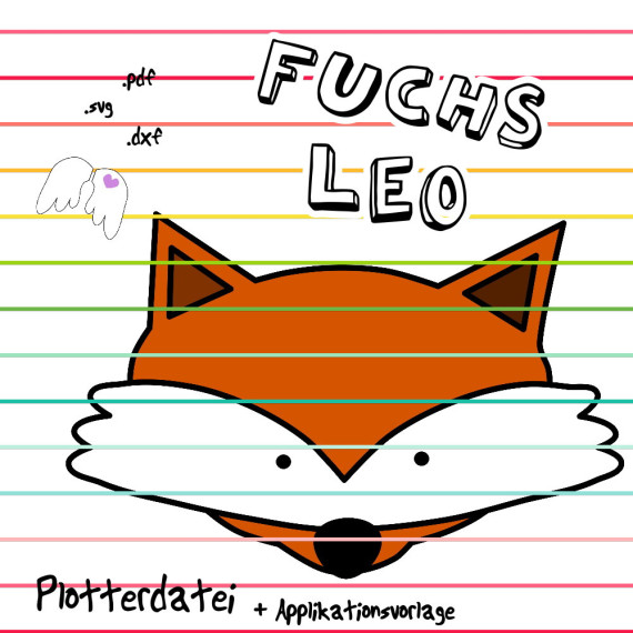 Fuchs Leo Plotterdatei + Applikationsvorlage