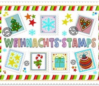 Stickdatei - WeihnachtsStamps 13 Motive