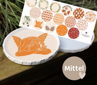 Outdoorstoff - Weihnachtswunder - Inlays für Silikon - Dekoteller - Tablett - Mittel - Lausemia Design Studio - abby and amy